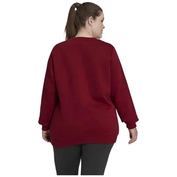 New ADIDAS Plus Size Essentials 3-Stripes Fleece Sweatshirt - Picture 2 of 9